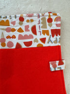 Protege carnet de sante pour chat detail matiere et coutures - La Boutique Pheline