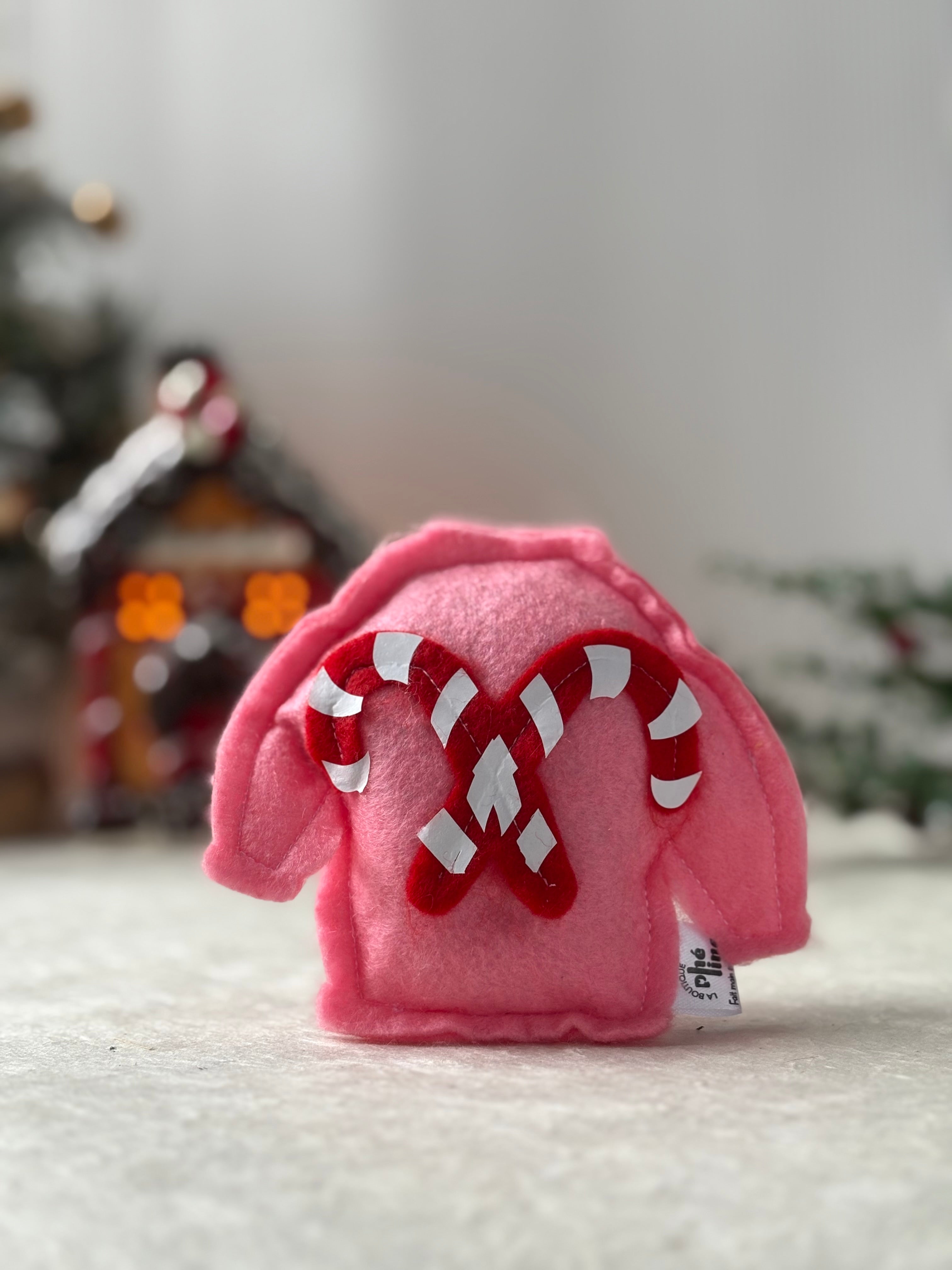 Jouet chat - Pull de Noël