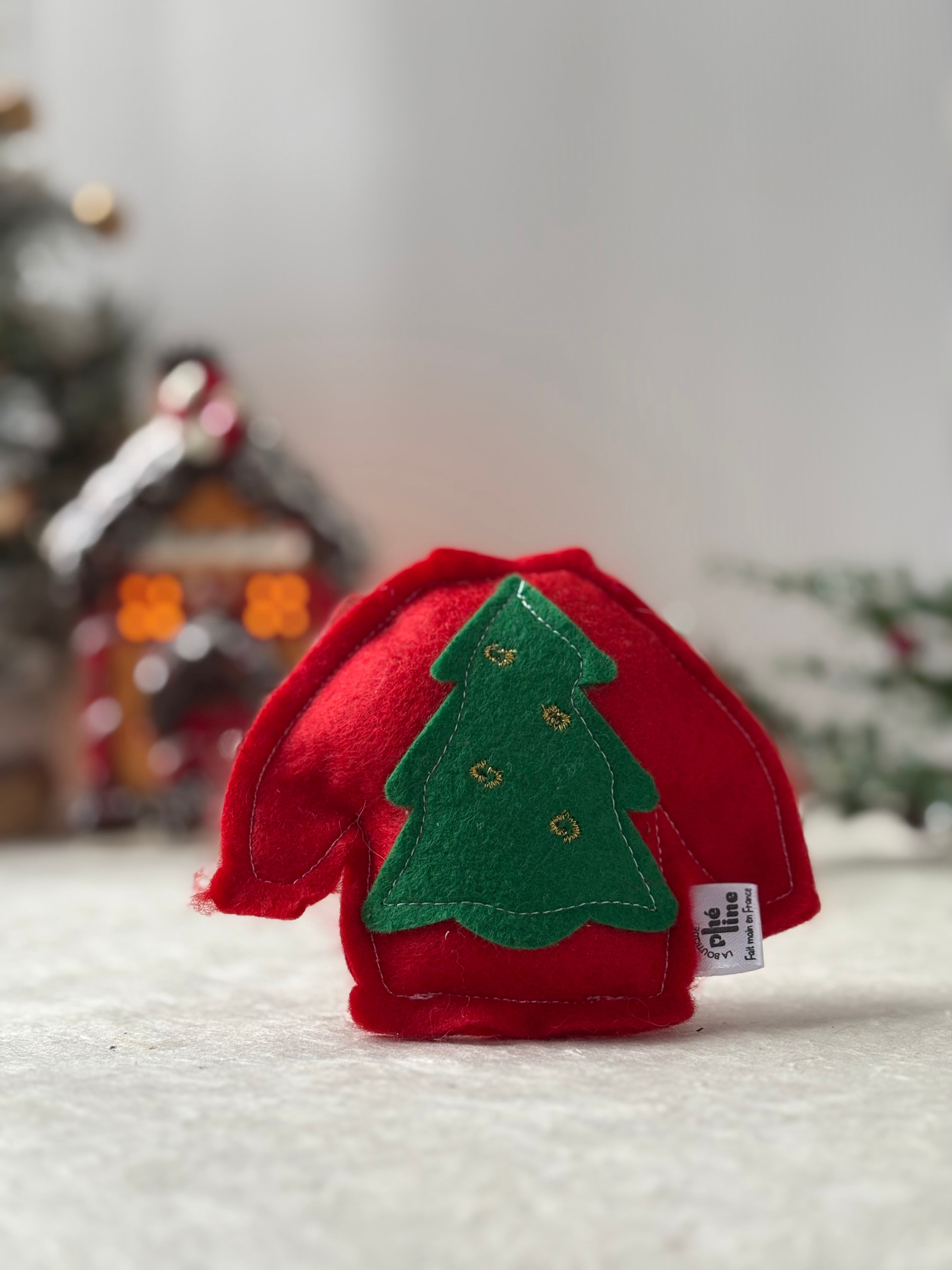 Jouet chat - Pull de Noël