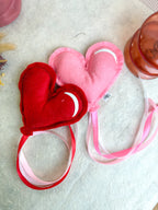 Jouet Saint valentin herbe à chat bio - Coeur ballon