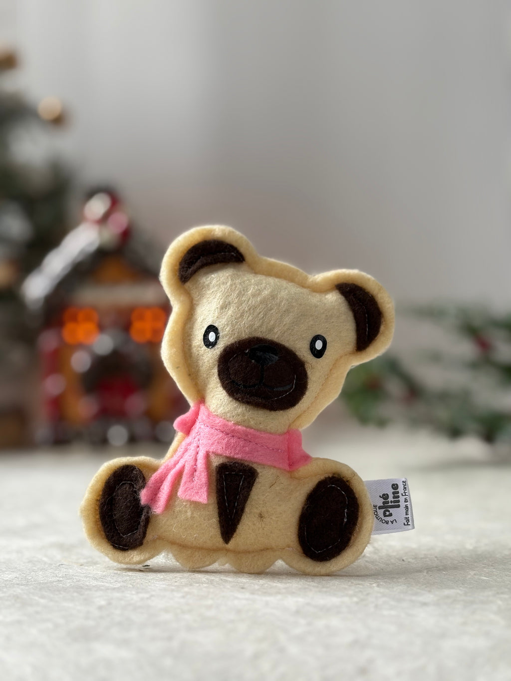 Jouet chat -Ourson de Noël