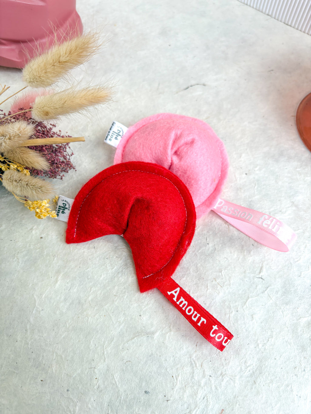 Jouet Saint valentin herbe à chat bio - Fortune cookies