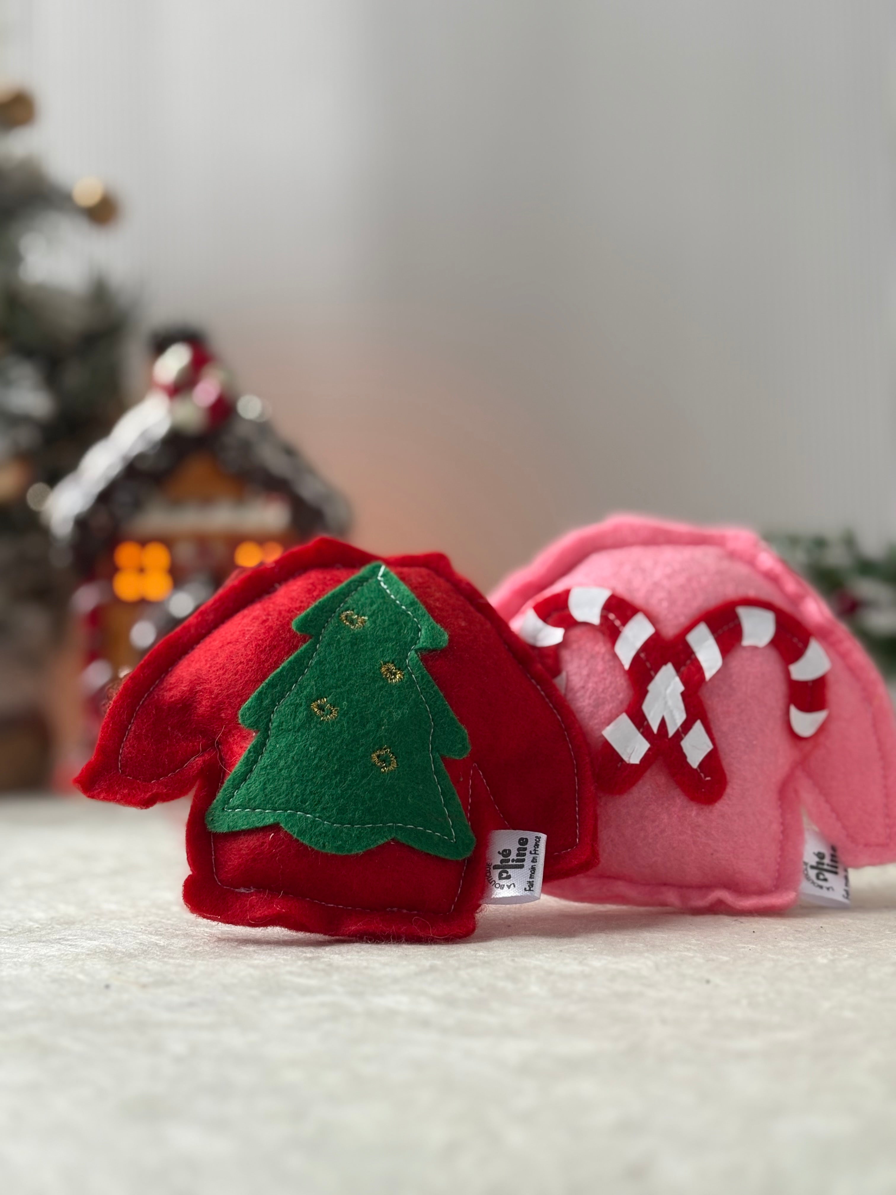 Jouet chat - Pull de Noël