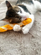 Jouet pour chat baguette en feutrine herbe a chat bio fait main France - La Boutique Pheline
