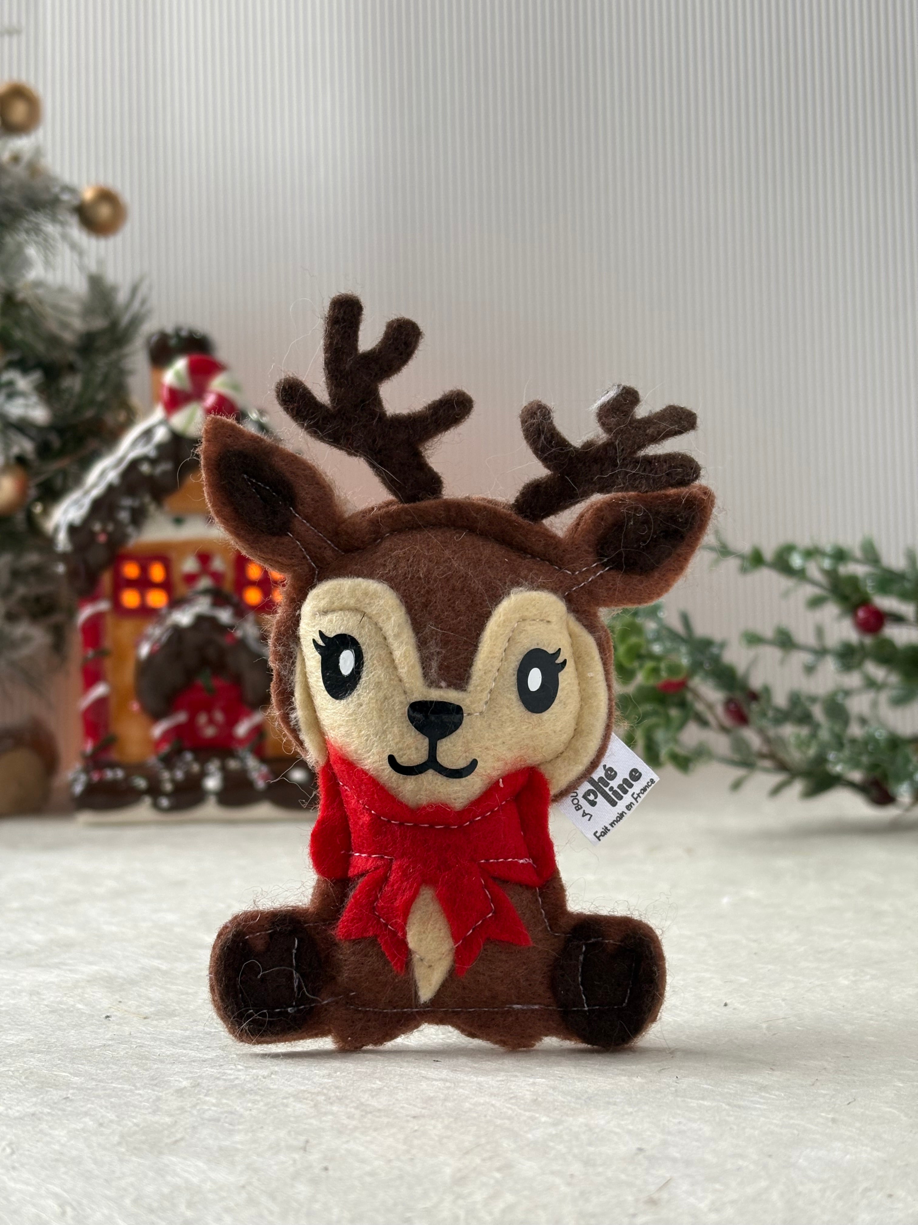 Jouet chat - Renne de Noël