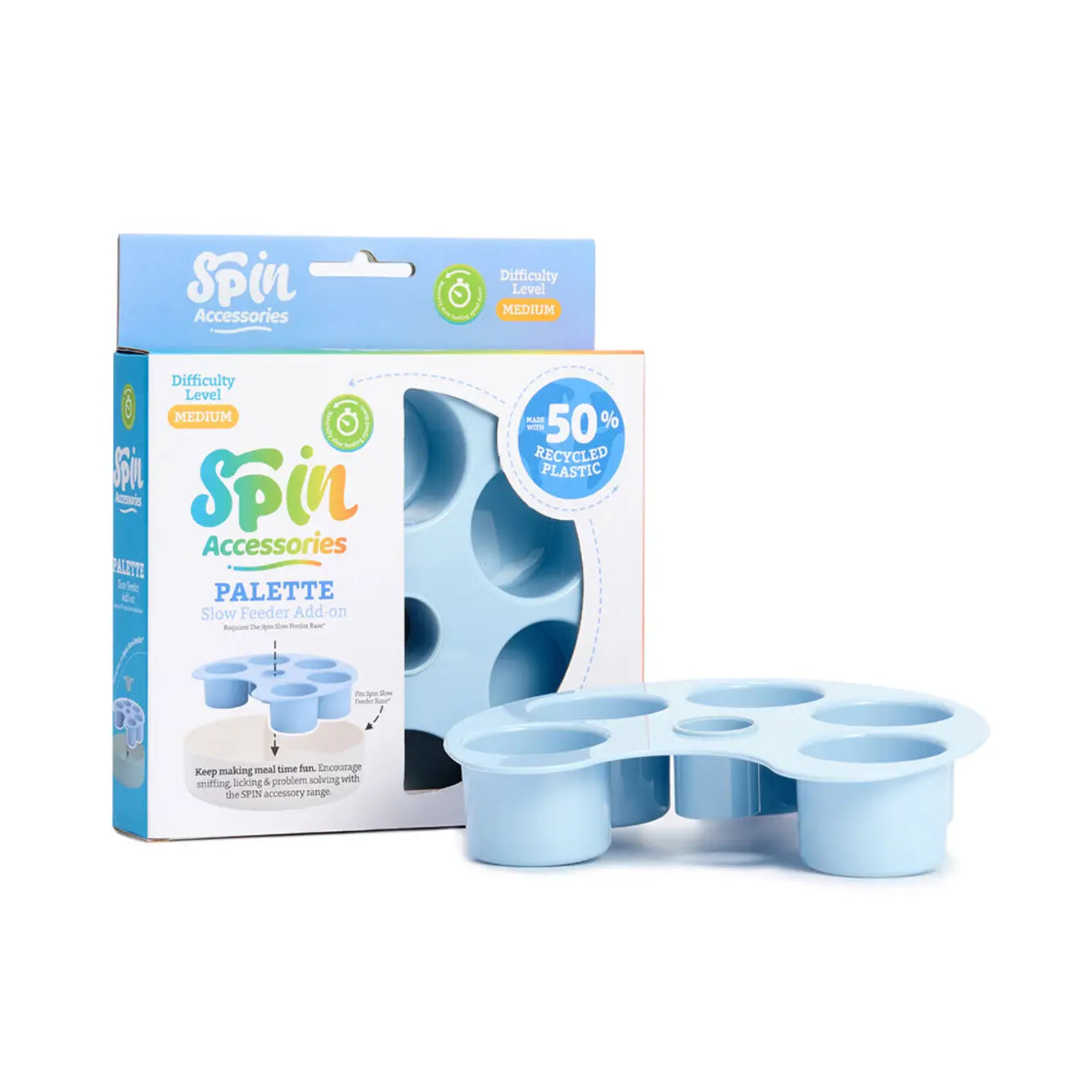 Plateau module palette gamelle ludique anti glouton SPIN chat 