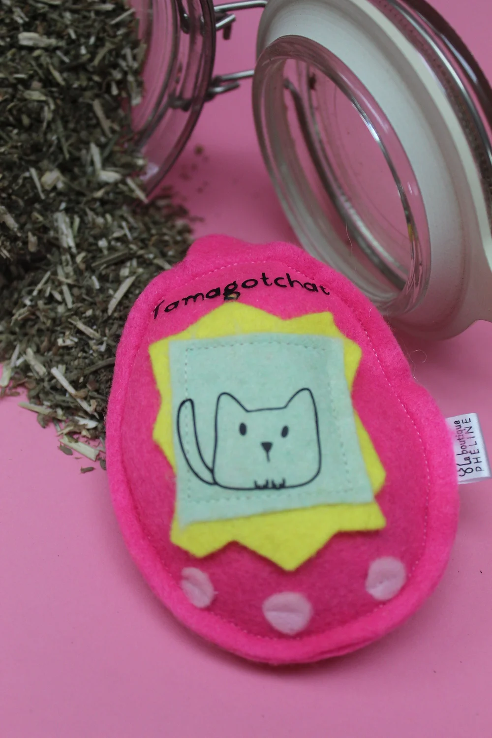 Tamagotchat – jouet pour chat en feutrine