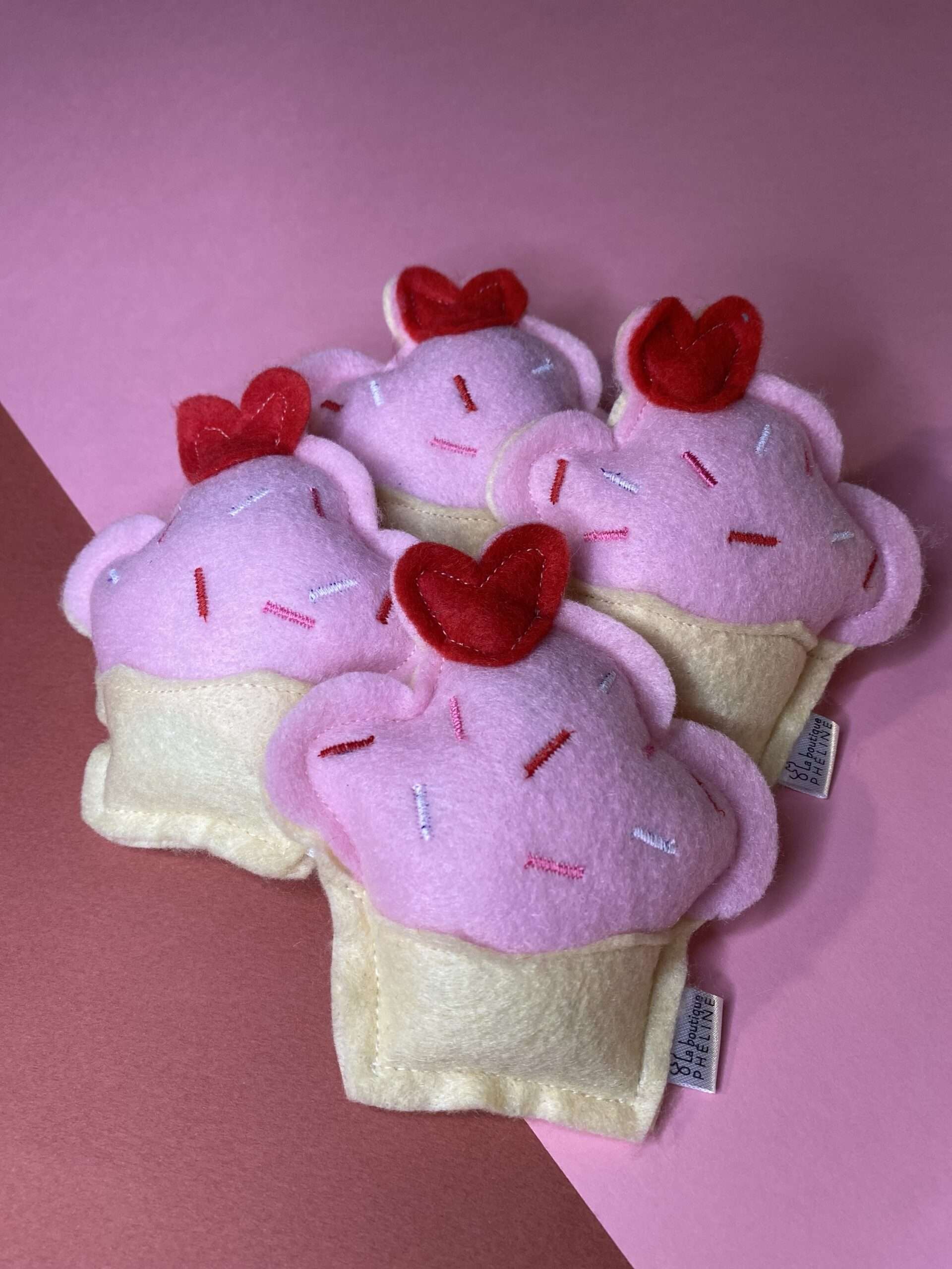 Jouet pour chat – Cupcake saint Valentin