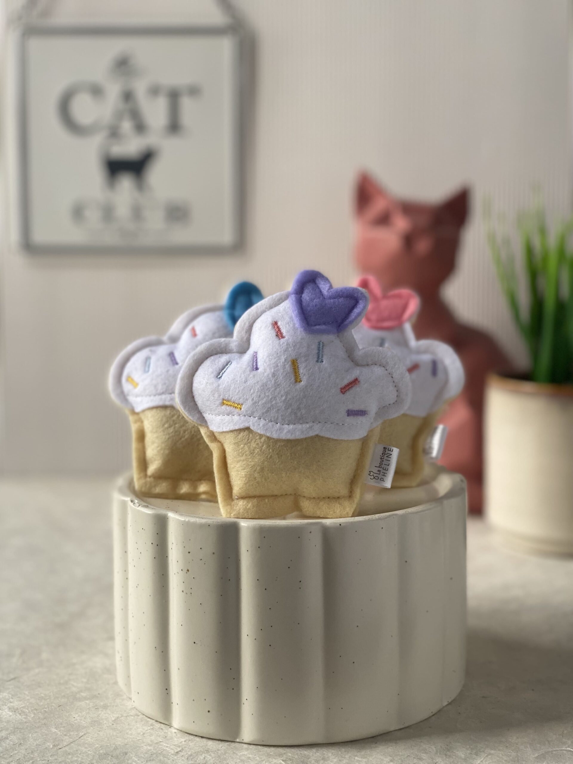 Jouet pour chat – Cupcake d’anniversaire